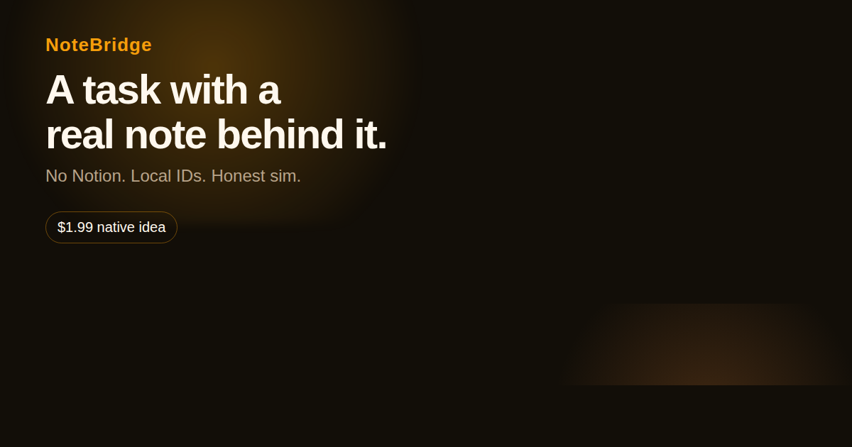 NoteBridge share card