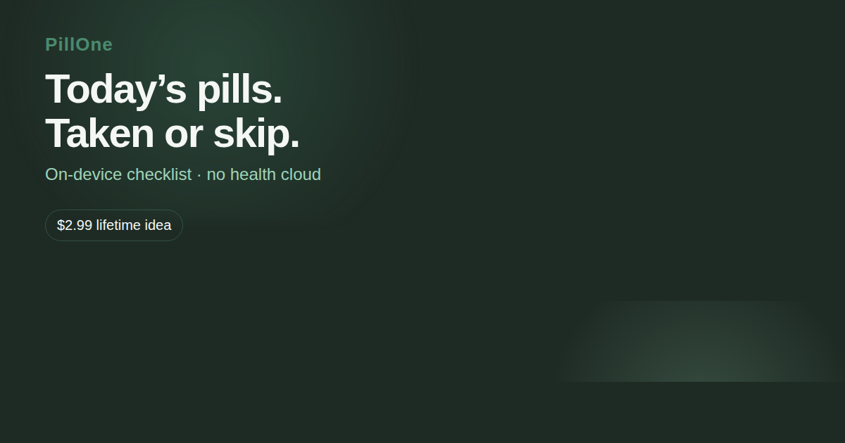 PillOne share card