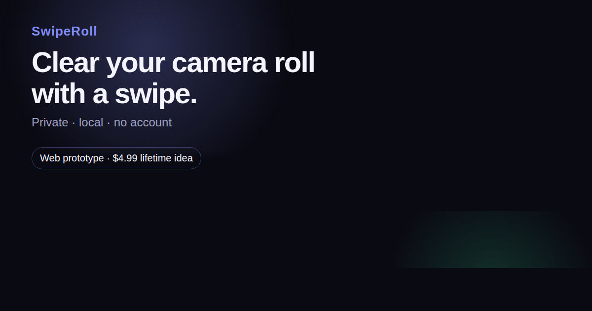 SwipeRoll share card